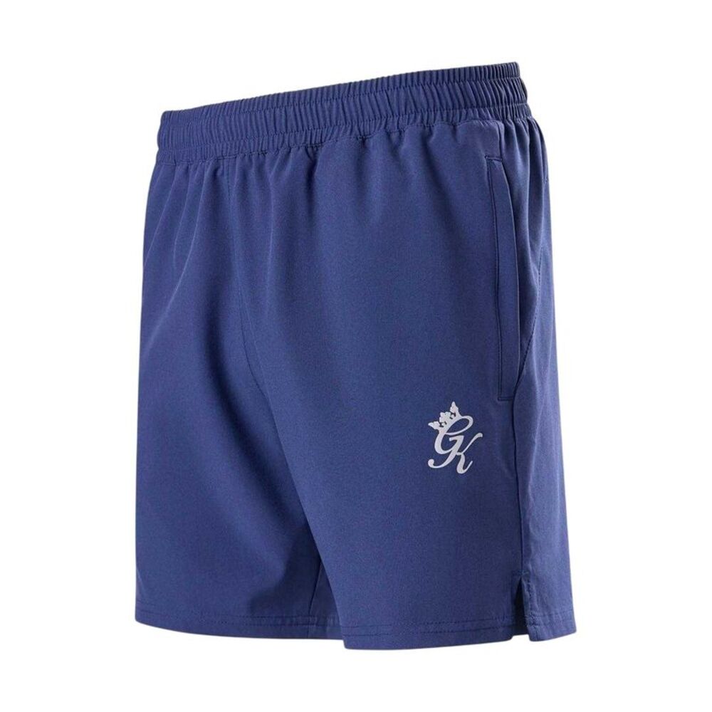 Gym King Mens Logo Running Shorts / Oxford Blue